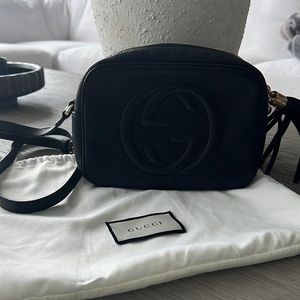 Gucci Soho Disco Bag in Black Leather